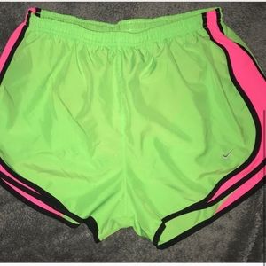 Size Large Nike Shorts Neon green&pink